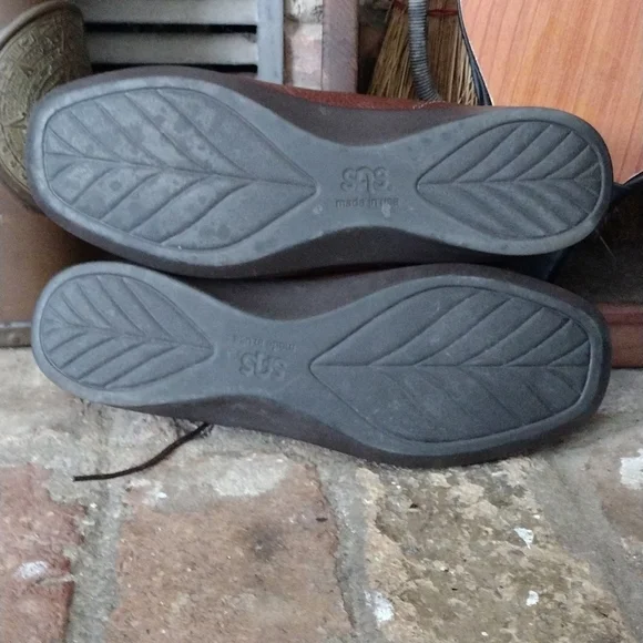 SAS Womens 9m Shoes Leather Moc Toe Lace Up Handcrafted USA Comfort Moccasins - Picture 7 of 9